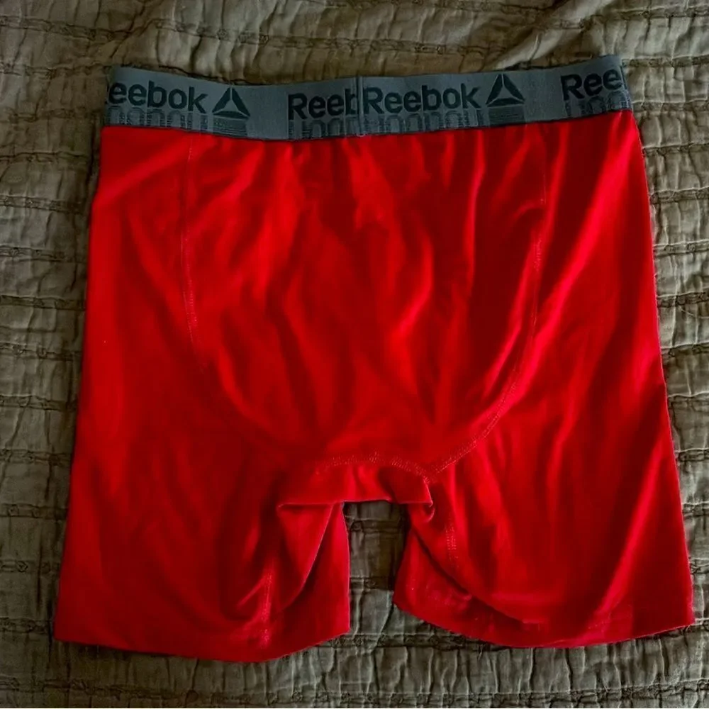 NWT Reebok Performance Moisture-Wicking Boxer Briefs Red Size S